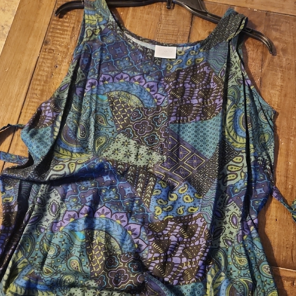 Style Studio Boho Multicolor Maxi Dress Size Med